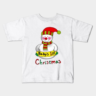 baby's 1st Christmas Kids T-Shirt